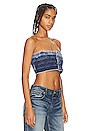 view 2 of 4 Liam Tube Top in Medium Blue