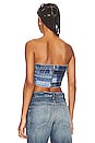 view 3 of 4 Liam Tube Top in Medium Blue