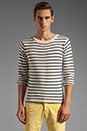view 1 of 5 Breton Split Crue Sweater in White