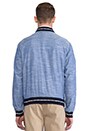 view 4 of 5 Chambray Varsity Jacket in Indigo