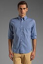view 1 of 6 Imported Fabric Gingham HOBD Shirt in Blue
