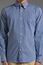 view 4 of 6 Imported Fabric Gingham HOBD Shirt in Blue