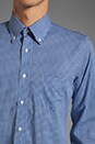 view 5 of 6 Imported Fabric Gingham HOBD Shirt in Blue