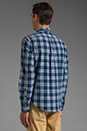 view 3 of 6 Indigo Madras E-Z OBD Shirt in Navy