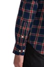 view 6 of 6 Indigo Twill Button Down in Blue/Red in Blue & Red