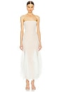 view 1 of 4 Alizee Strapless Dress in White