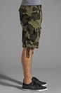 view 3 of 7 Rovic Loose Camouflage 1/2 Short in Sage