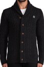 view 5 of 6 Nimrod Shawl Cardigan in Black Heather