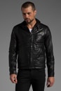 view 1 of 7 RCO Brando Leather Jacket in Black