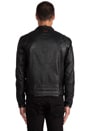 view 4 of 7 Chopper Leather Jacket in Black