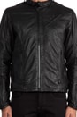 view 5 of 7 Chopper Leather Jacket in Black