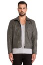 view 2 of 4 Forc Across Biker Jacket in Raw Grey