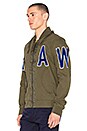 view 4 of 6 Submarine Bomber Jacket in Dark Bronze Green