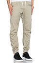 view 2 of 3 Davin Light Weight King Stretch Jog Pant in Dune