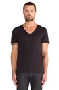 view 1 of 3 2 Pack Short Sleeve V-Neck Tee in Solid Black
