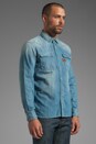 view 2 of 6 Construct Long Sleeve Denim Shirt in Light Aged