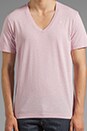 view 4 of 5 Correct Base Heather V Neck Tee in Dark Smoothy Heather