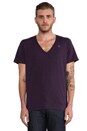 view 1 of 5 2 Pack V-Neck Tees in Aubergine Heather