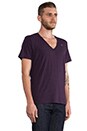 view 2 of 5 2 Pack V-Neck Tees in Aubergine Heather