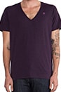 view 4 of 5 2 Pack V-Neck Tees in Aubergine Heather