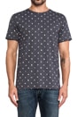 view 4 of 4 Random Coated Allover Tee in Petrol