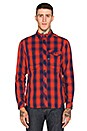 view 1 of 3 Wolker Victor Check Overshirt in Auburn