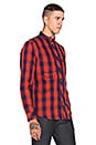 view 2 of 3 Wolker Victor Check Overshirt in Auburn