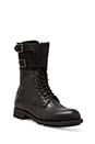 view 2 of 5 Patton IV Cavalry Cuff Boot in Black Leather & Textile