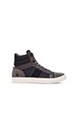 view 1 of 6 Augur Saraband Sneaker in Dark Grey Leather Navy