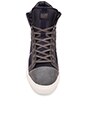 view 4 of 6 Augur Saraband Sneaker in Dark Grey Leather Navy