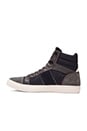 view 5 of 6 Augur Saraband Sneaker in Dark Grey Leather Navy