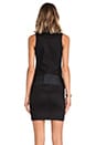 view 3 of 5 Radar Biker Dress in Black Super Stretch Raw