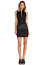 view 4 of 5 Radar Biker Dress in Black Super Stretch Raw