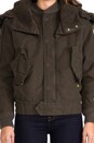 view 7 of 7 Army Flight Bomber Jacket with Faux Fur Trim in Arsenic