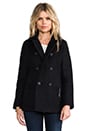 view 1 of 6 CLASSIC WOOL PEACOAT in Black