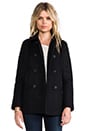 view 2 of 6 CLASSIC WOOL PEACOAT in Black
