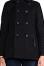 view 5 of 6 CLASSIC WOOL PEACOAT in Black