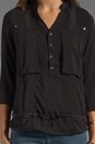 view 3 of 5 Beach Reve Crusader Shirt in Black