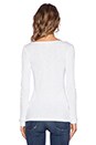 view 3 of 3 Trone Granddad Long Sleeve Top in White
