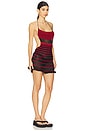 view 1 of 3 Mini Backless Dress in Red And Black