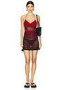 view 2 of 3 Mini Backless Dress in Red And Black