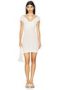 view 1 of 3 White Viscose Dress in White