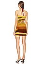 view 4 of 4 Halter Mini Dress in Yellow & Orange