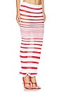 view 2 of 6 Maxi Stripe Skirt in White And Red