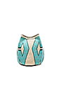 view 2 of 5 SAC À BANDOULIÈRE FORME SEAU TAILLE MEDIUM in Teal