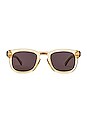 view 1 of 3 Decor Sunglasses in Shiny Transparent Light Brown