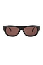 view 1 of 3 GG1301S Sunglass in Black & Brown