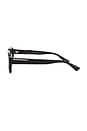 view 3 of 3 Rectangle Sunglasses In Shiny Black in Shiny Black