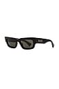 view 2 of 3 Rectangular Sunglasses in Shiny Black