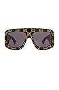 view 1 of 3 Mask Sunglasses in Black & Grey